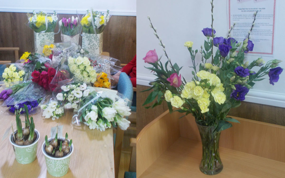 Golden Carers International Flower Day at Sonya Lodge Residential Care Home