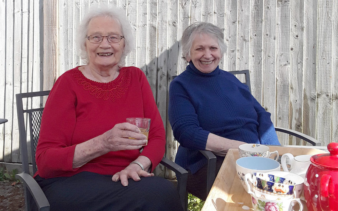 Garden fun in the sun at Sonya Lodge Residential Care Home