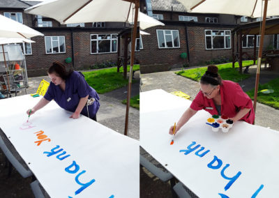Sonya Lodge Care Home thank you banner 1