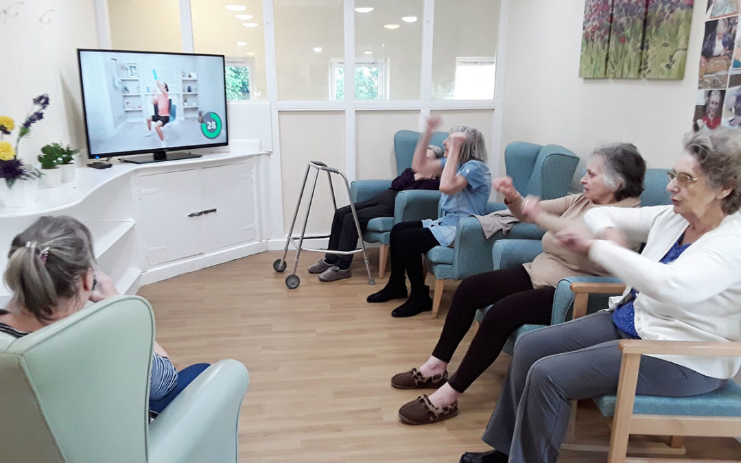 Sonya Lodge Residential Care Home exercise to Joe Wicks