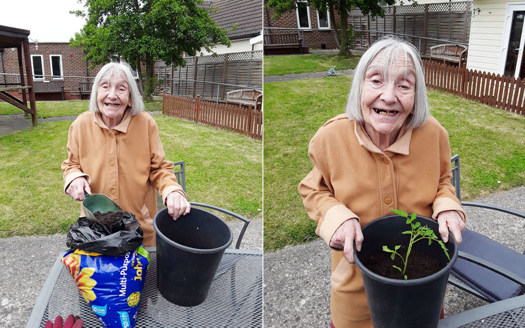 Green fingers at Sonya Lodge Residential Care Home