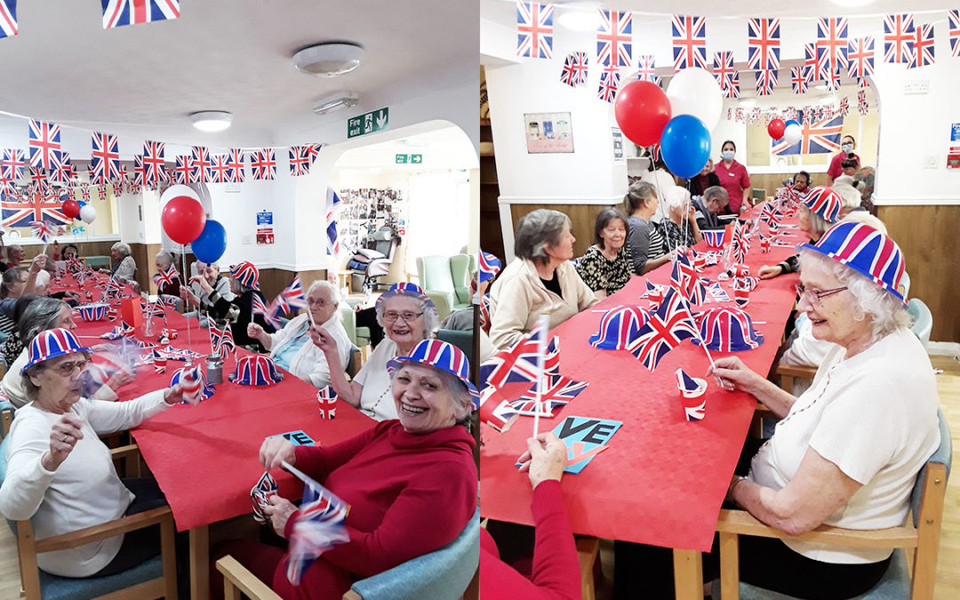 VE Day party at Sonya Lodge Residential Care Home