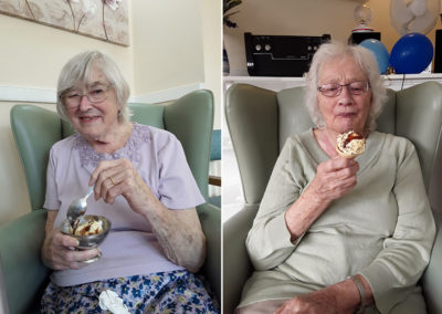 Sonya Lodge residents enjoying ice-creams 2