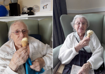 Sonya Lodge residents enjoying ice-creams 3