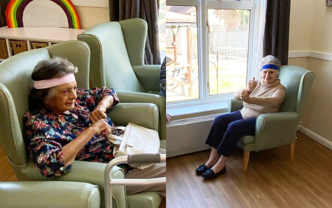 Armchair workout at Sonya Lodge Residential Care Home