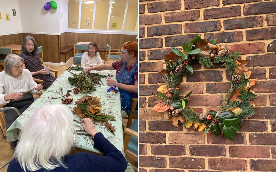 Bringing autumn nature inside at Sonya Lodge Residential Care Home
