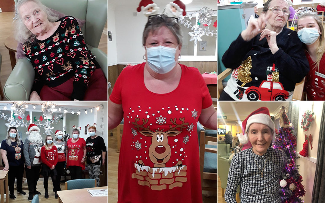 Christmas jumper and t shirt day at Sonya Lodge Residential Care Home