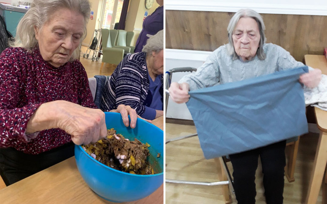 Cake makers and laundry helpers at Sonya Lodge Residential Care Home