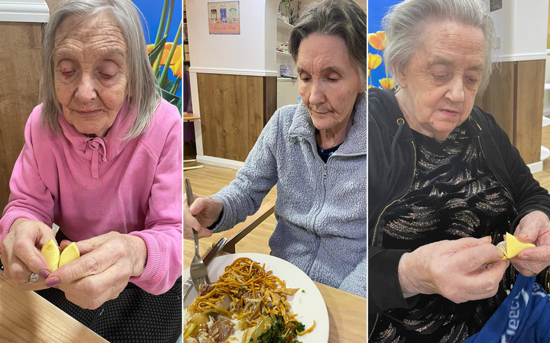 Sonya Lodge Residential Care Home residents enjoy a tasty Chinese New Year