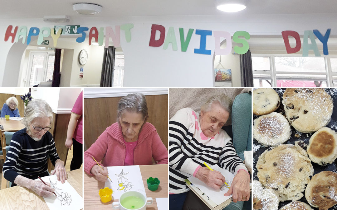 St Davids Day celebrations at Sonya Lodge Residential Care Home