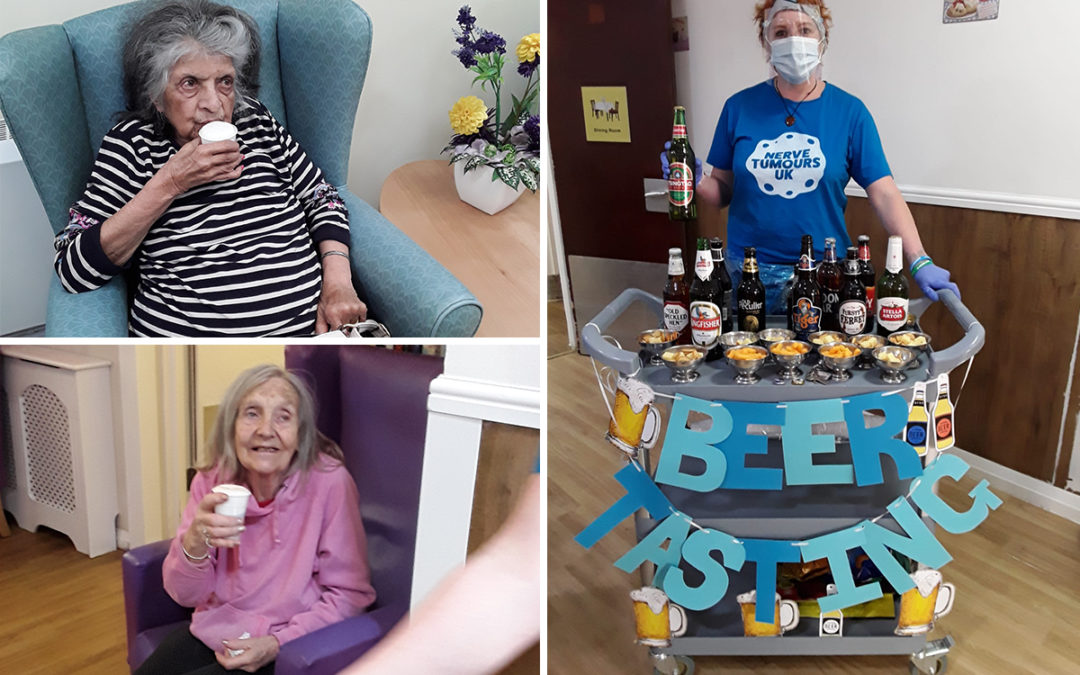 Brimming with beer at Sonya Lodge Residential Care Home
