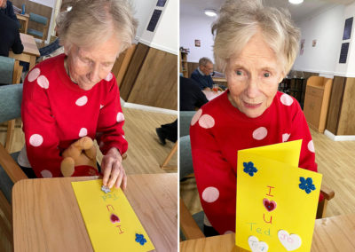 Card making at Sonya Lodge Residential Care Home