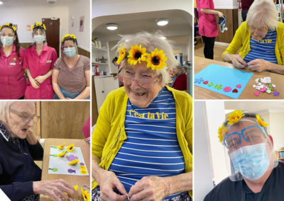 May Day flowers at Sonya Lodge Residential Care Home