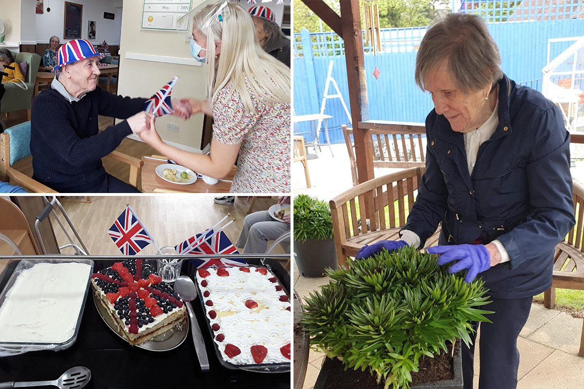 VE Day fun and gardening at Sonya Lodge Residential Care Home