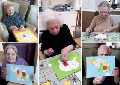 Elephant arts and crafts at Sonya Lodge Residential Care Home