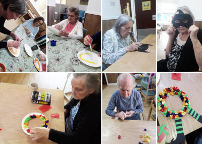 Halloween crafts at Sonya Lodge Residential Care Home