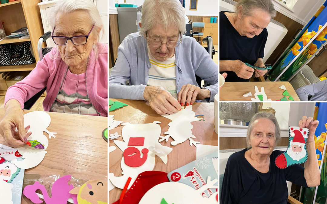 Sonya Lodge Residential Care Home residents get crafty for Christmas