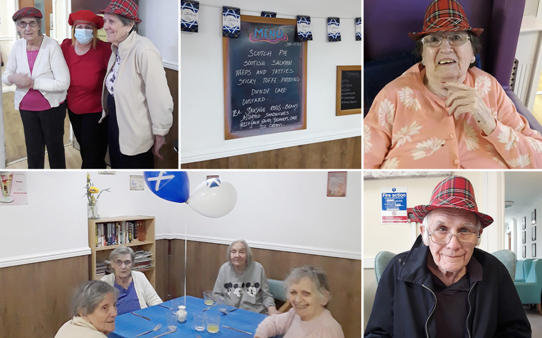St Andrews Day fun at Sonya Lodge Residential Care Home