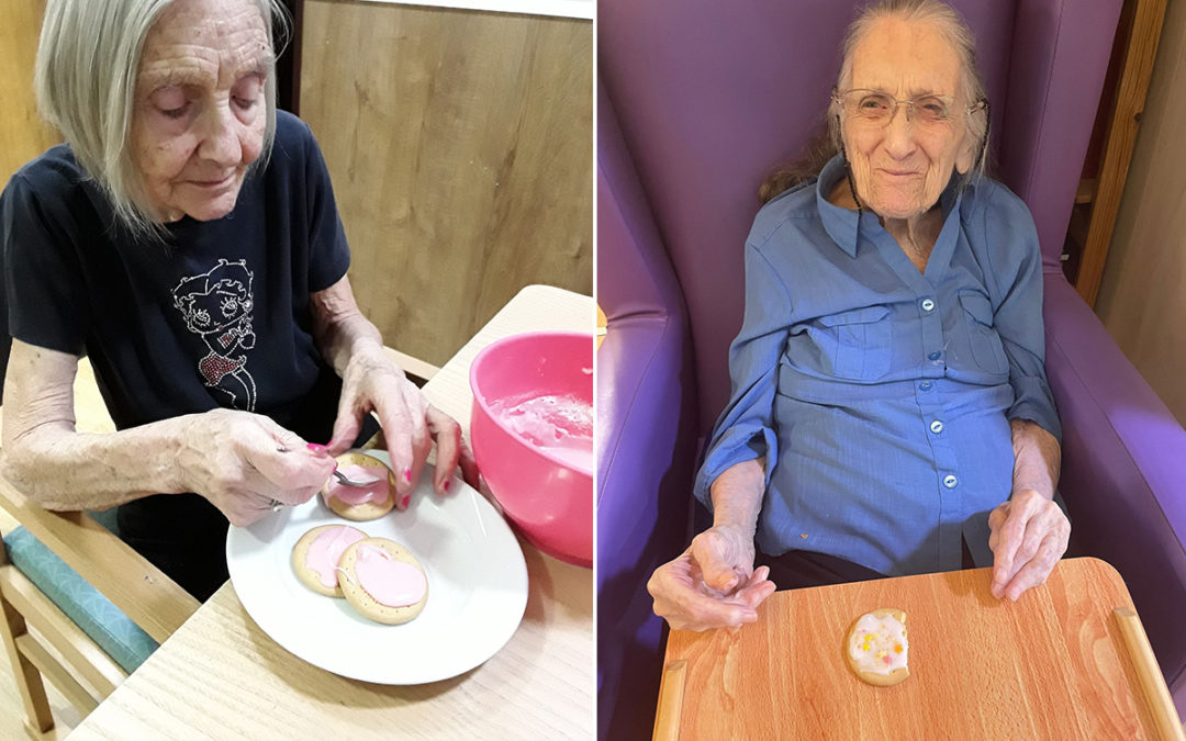 Biscuit decorating at Sonya Lodge Residential Care Home
