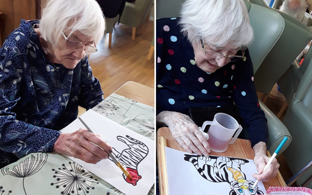 Chinese New Year arts and crafts at Sonya Lodge Residential Care Home