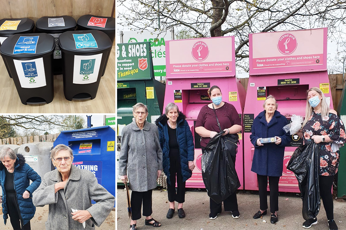 Sonya Lodge Residential Care Homes recycling centre visit