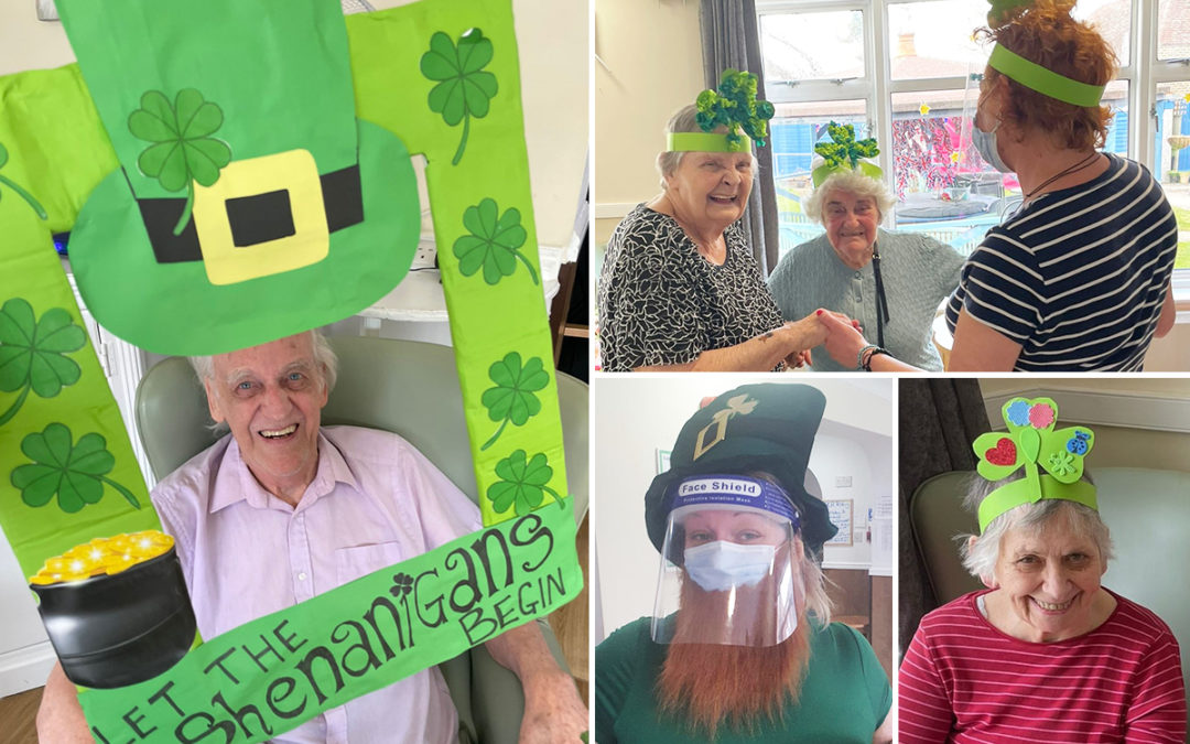St Patricks Day party at Sonya Lodge Residential Care Home