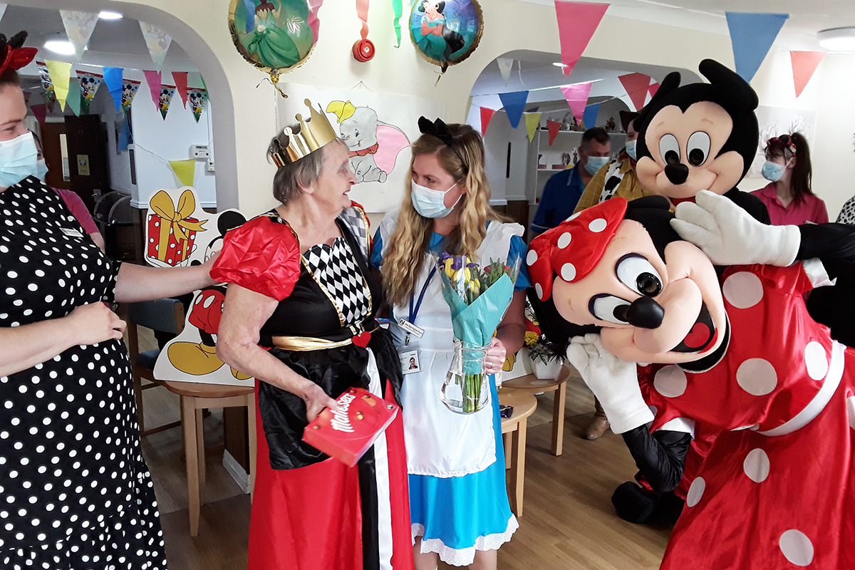 Disney party time at Sonya Lodge Residential Care Home