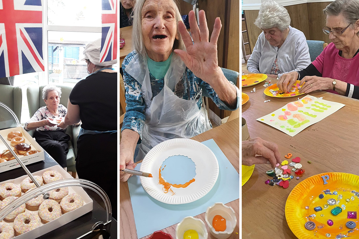 National Doughnut Week activities at Sonya Lodge Residential Care Home