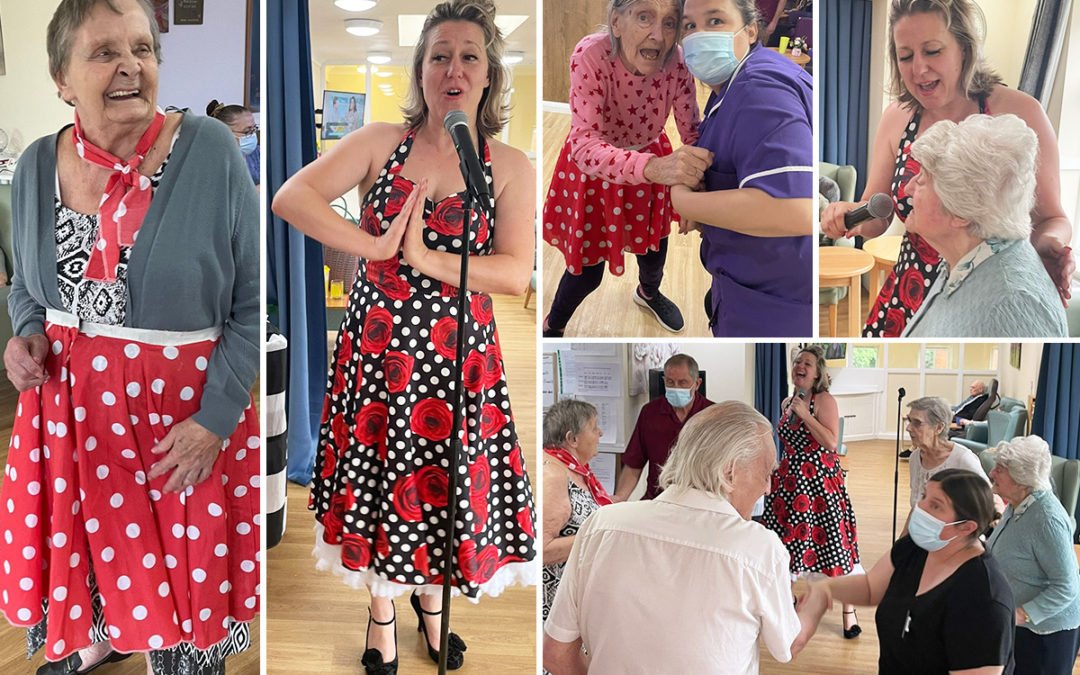 Dreamboats and Petticoats show at Sonya Lodge Residential Care Home