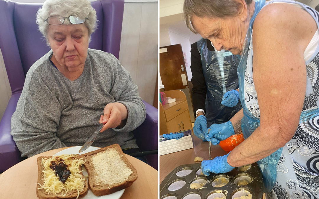 Sonya Lodge Residential Care Home residents celebrate the sandwich