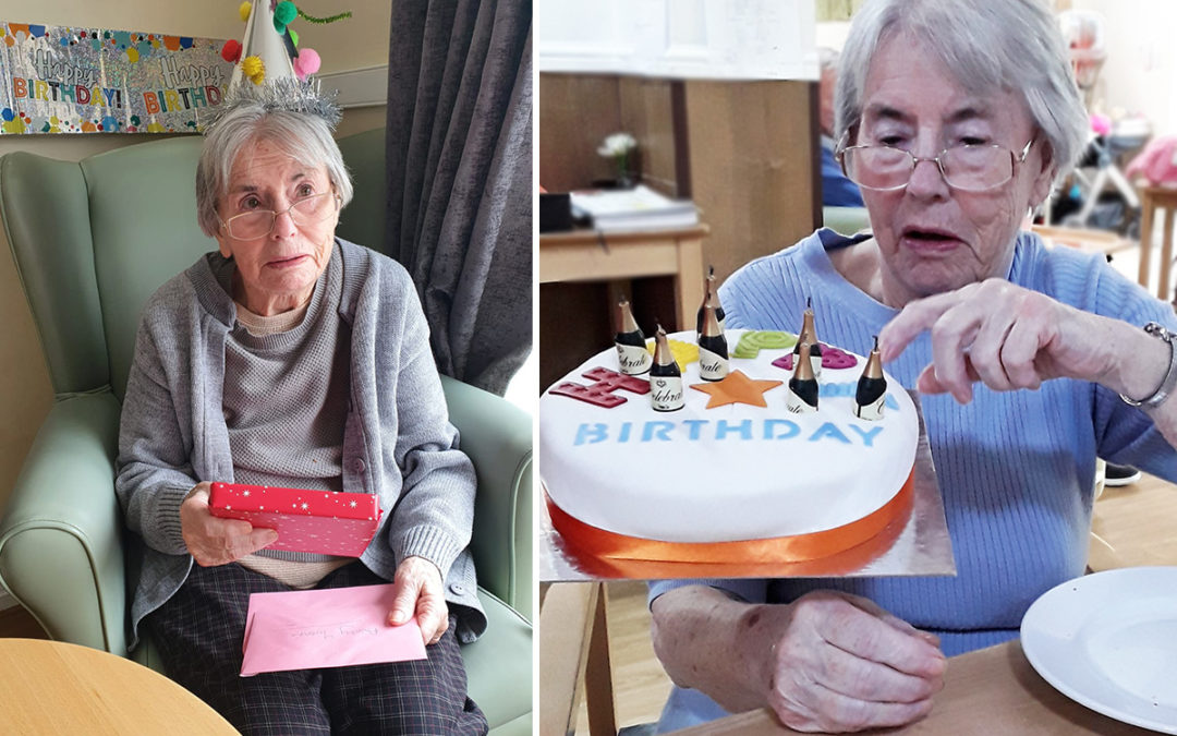 Birthday celebrations for Yvonne at Sonya Lodge Residential Care Home