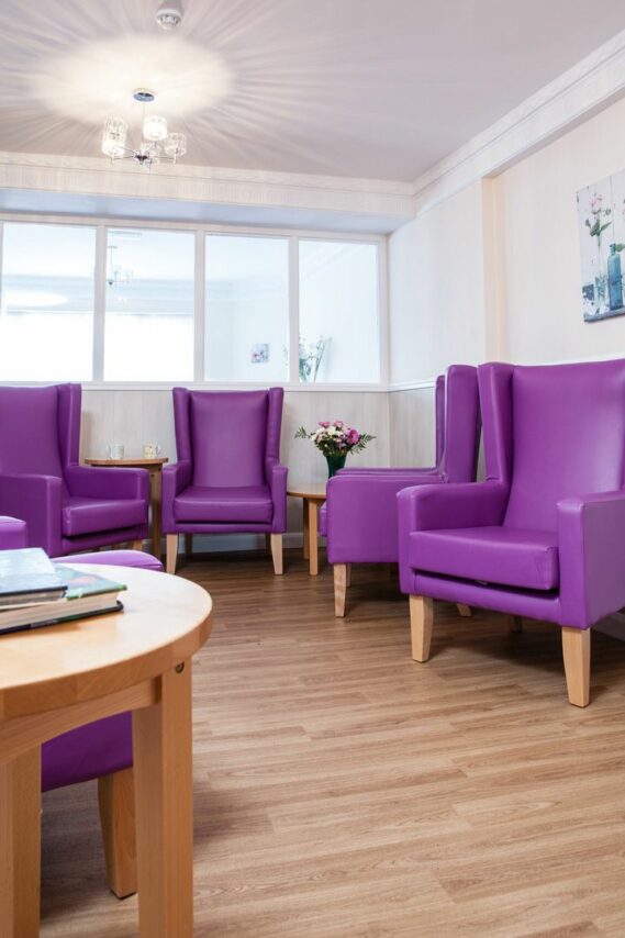 The quiet lounge area at Sonya Lodge Residential Care Home