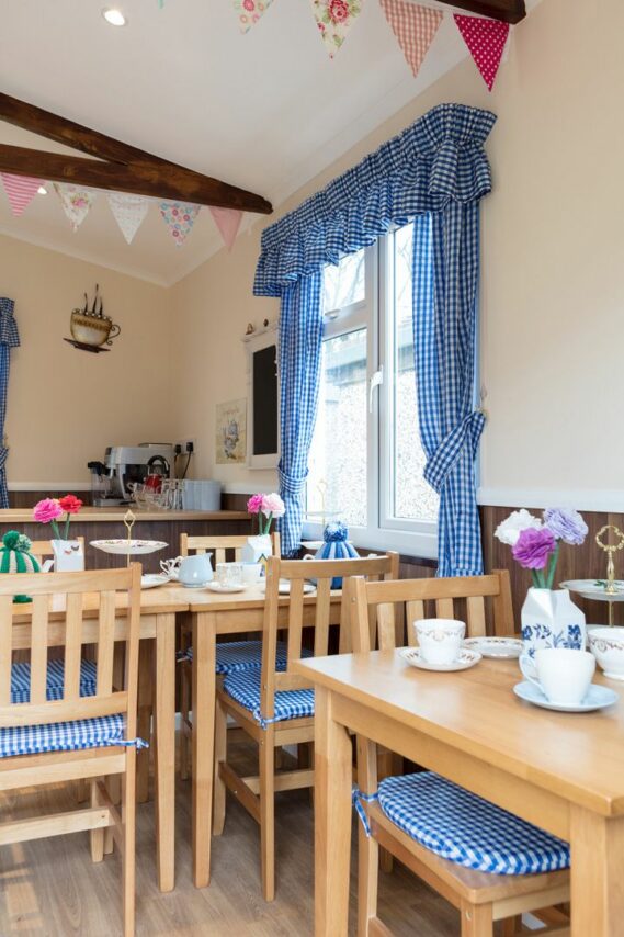 The 'Forget Me Not' tea room at Sonya Lodge Residential Care Home