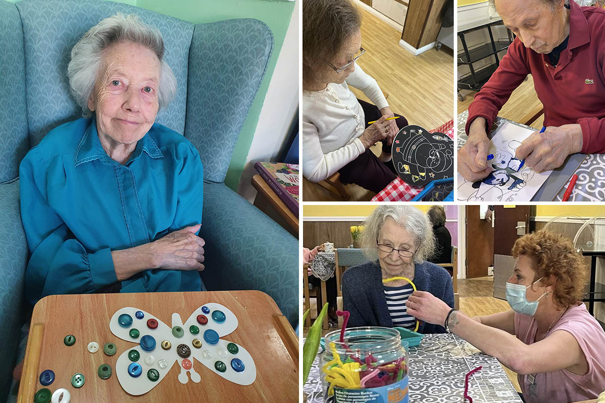 Arts and crafts talents at Sonya Lodge Residential Care Home
