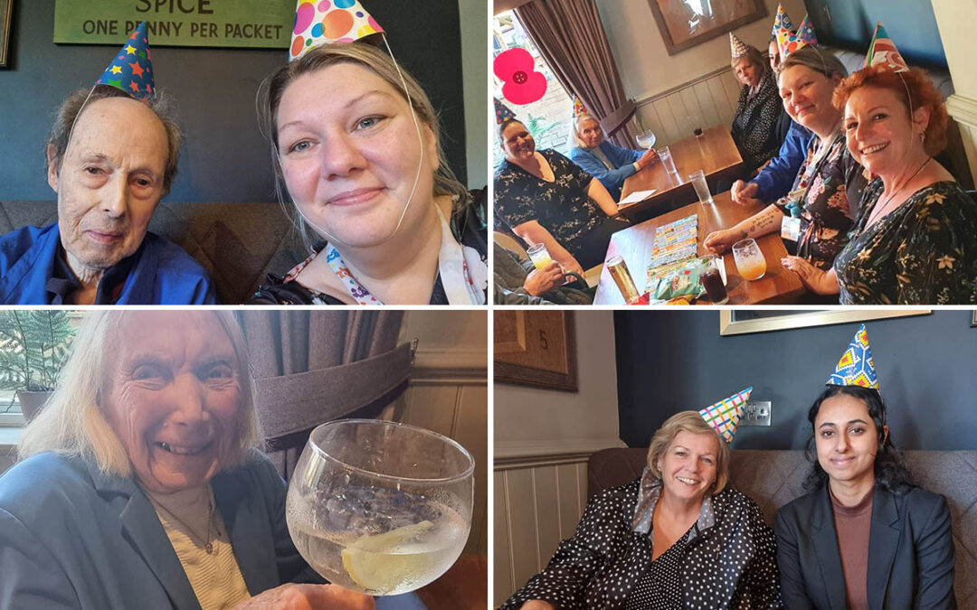 Sonya Lodge Residential Care Home residents enjoy pub birthday celebrations