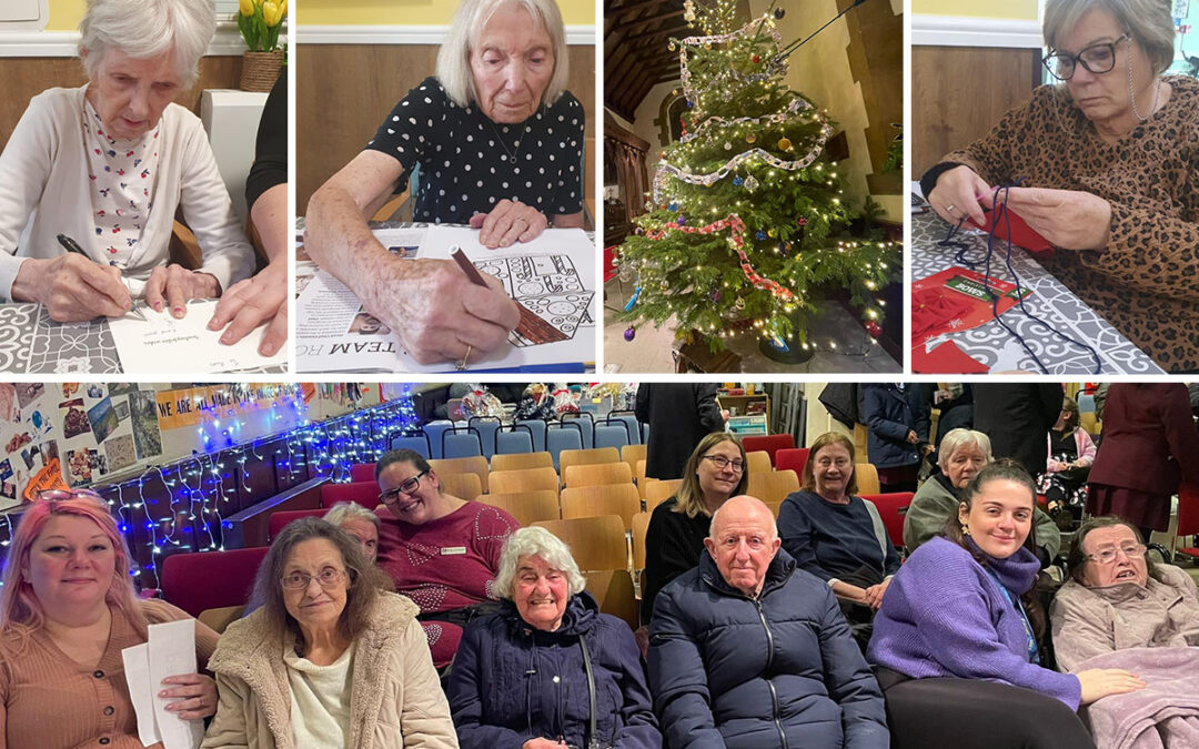 Christmas crafts and carols at Sonya Lodge Residential Care Home