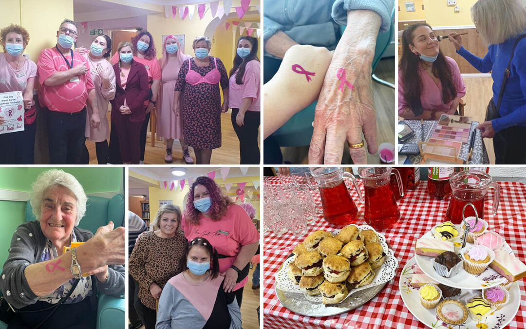 Pink Day for Breast Cancer Awareness at Sonya Lodge Residential Care Home