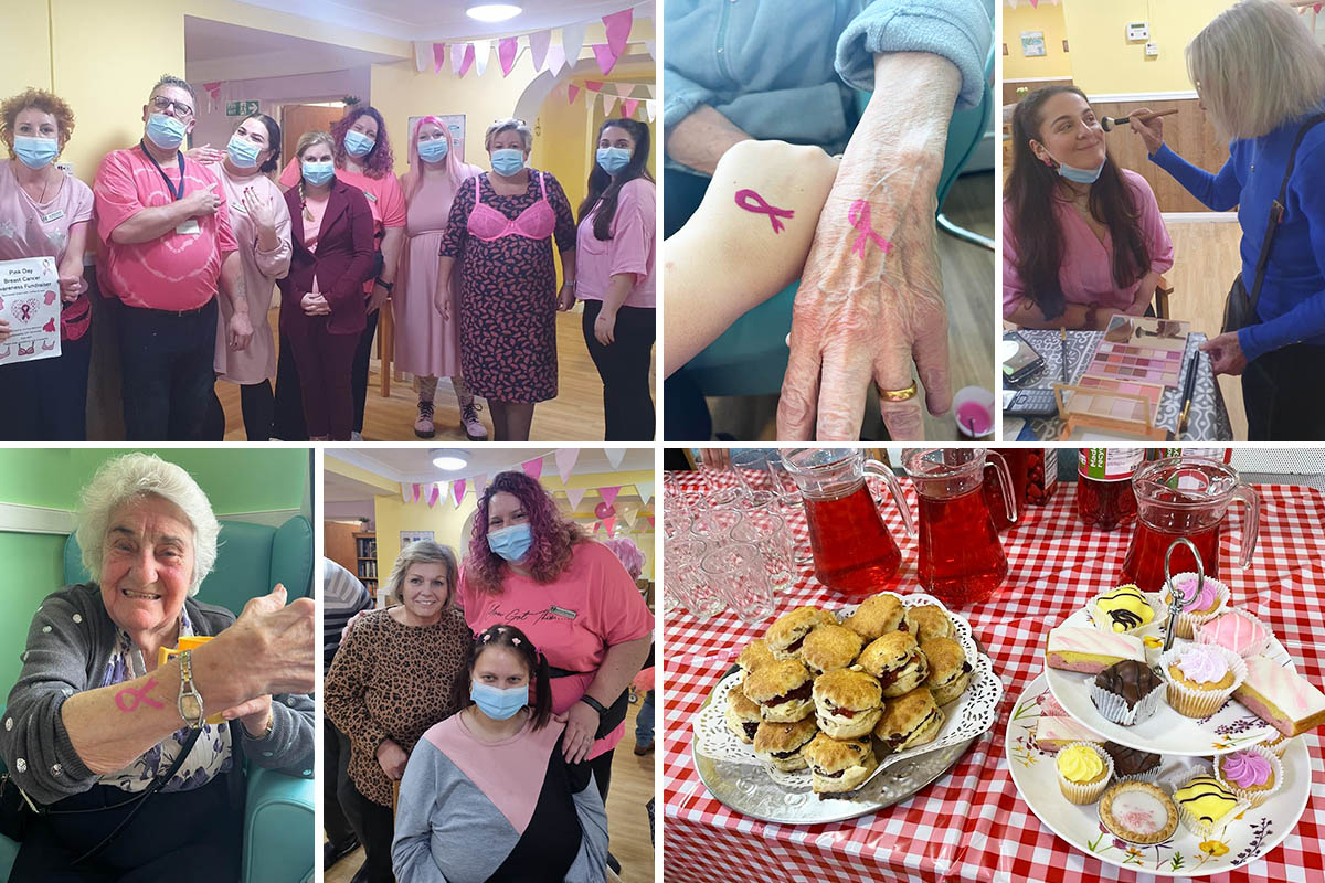 Pink Day for Breast Cancer Awareness at Sonya Lodge Residential Care Home
