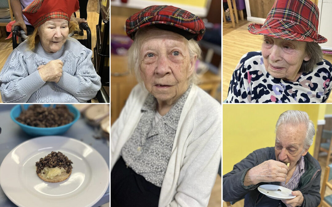 Sonya Lodge Residential Care Home residents celebrate St Andrews Day