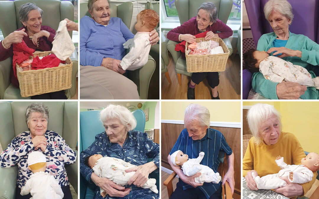 Reminiscing with baby bath time at Sonya Lodge Residential Care Home