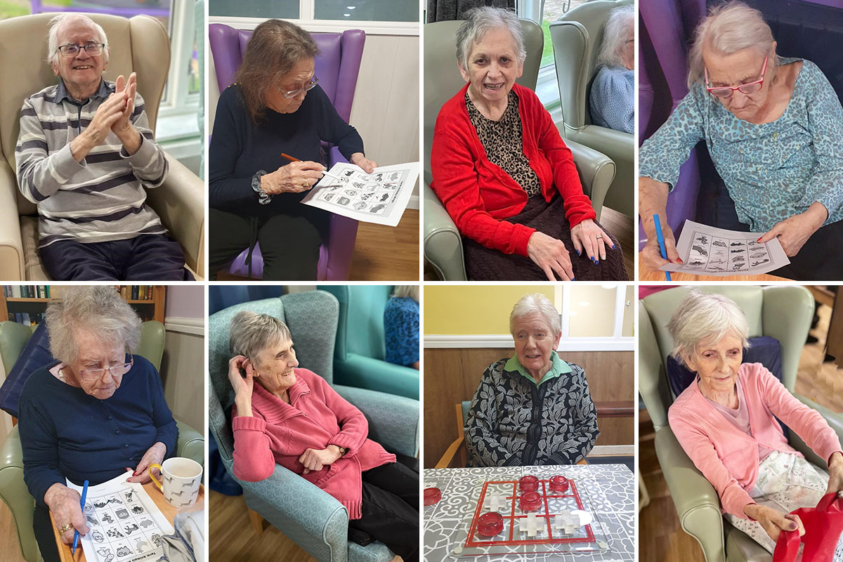 Sonya Lodge Residential Care Home residents enjoy games and chair fitness