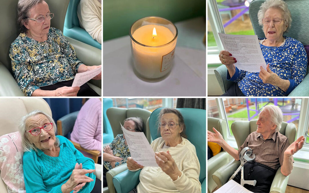 Sonya Lodge Residential Care Home residents share church service and hymns