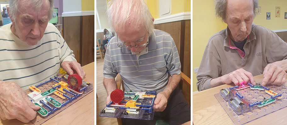 Electronics fun at Sonya Lodge Residential Care Home