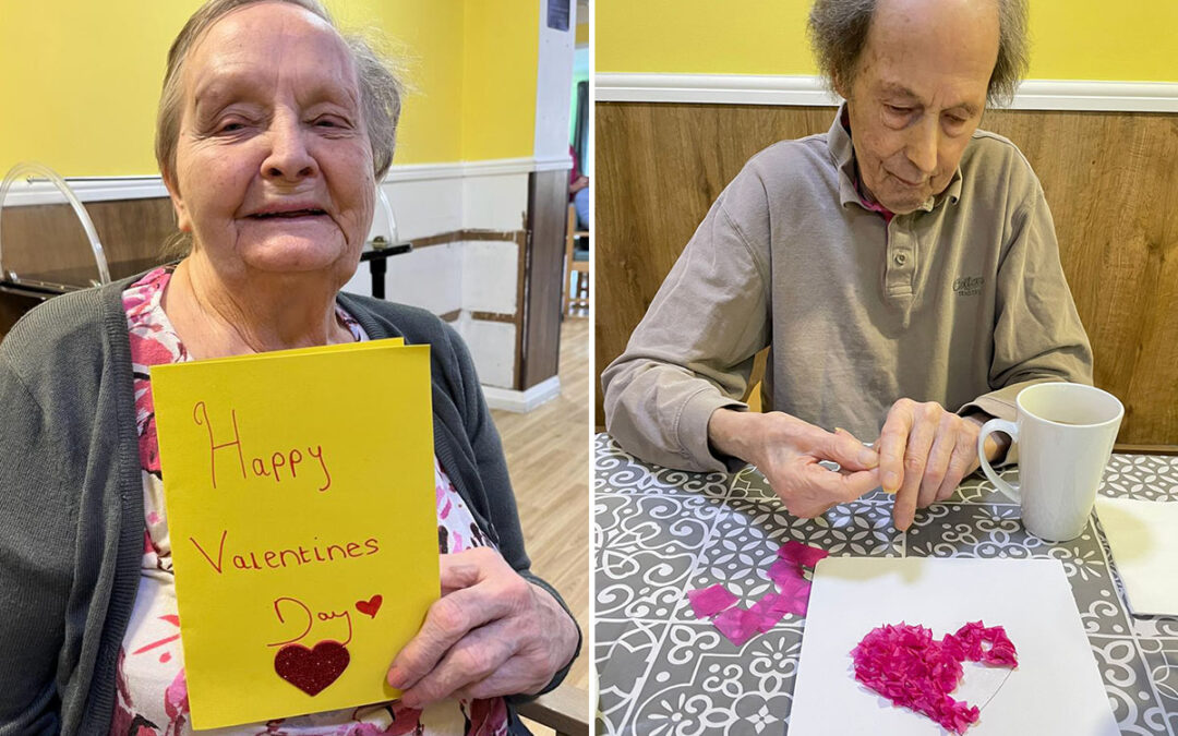 Valentines preparations at Sonya Lodge Residential Care Home