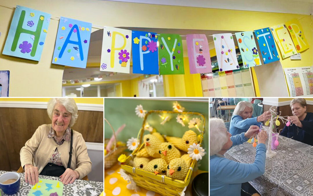 Sonya Lodge Residential Care Home residents enjoy Easter craft activities