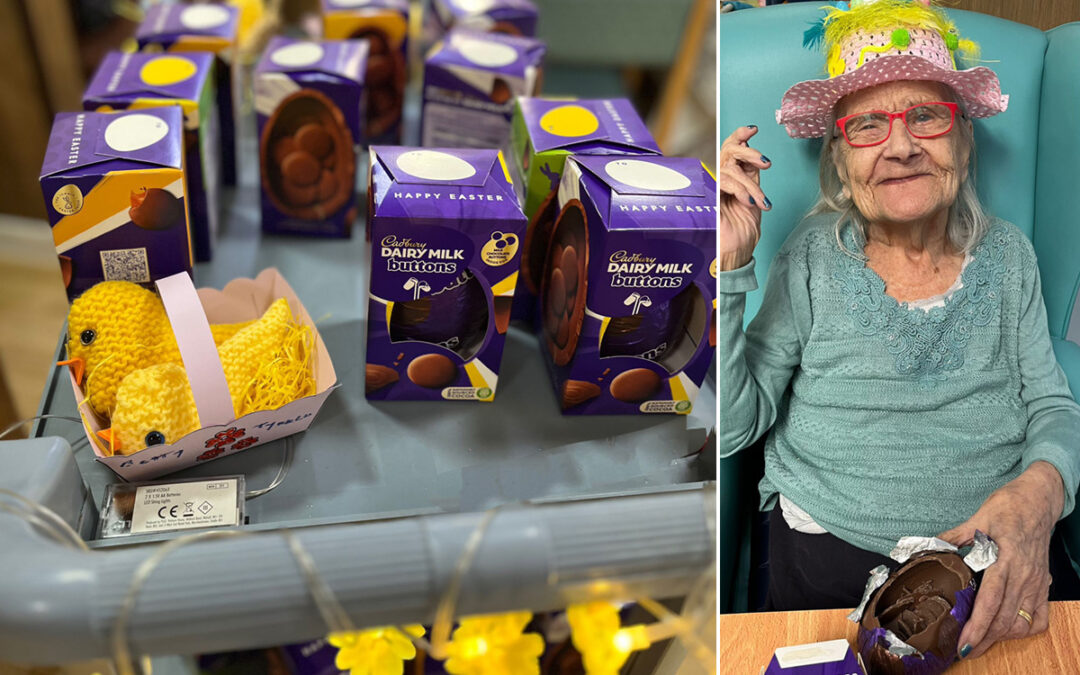 Easter egg deliveries at Sonya Lodge Residential Care Home