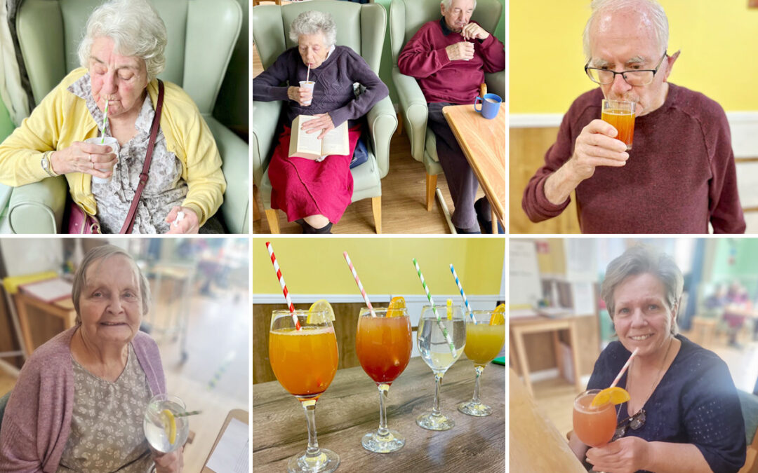 World Cocktail Day and relaxing activities at Sonya Lodge Residential Care Home