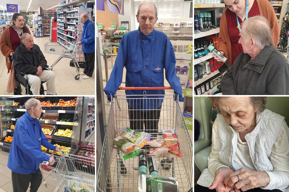 Shopping trip at Sonya Lodge Residential Care Home