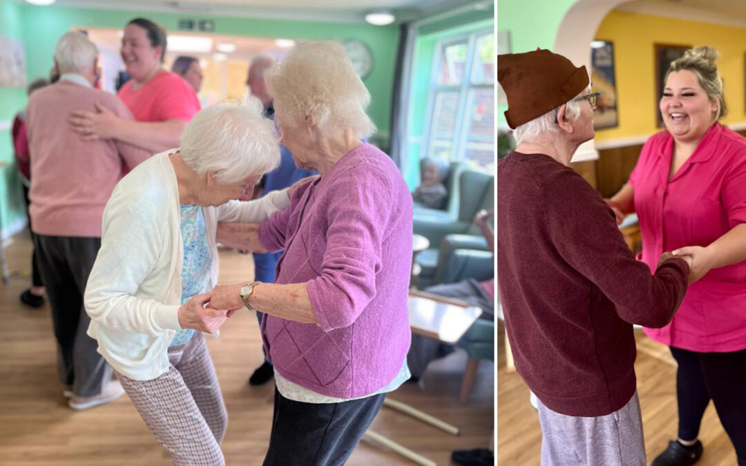 Enjoying a Tea Dance together at Sonya Lodge Residential Care Home