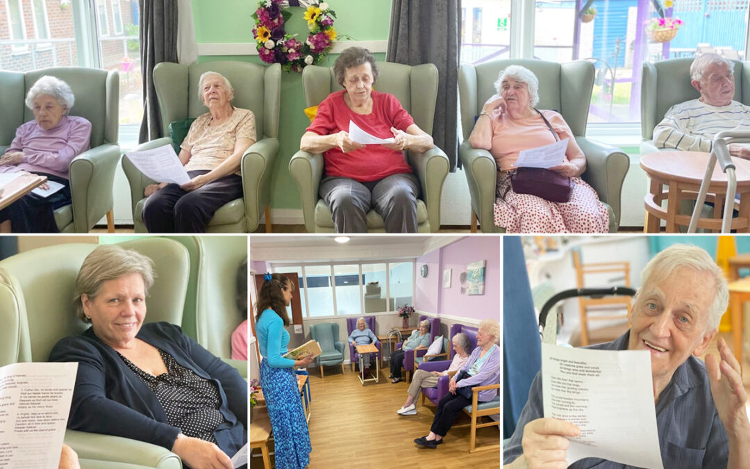 Praise and worship service at Sonya Lodge Residential Care Home